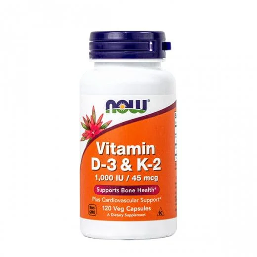 Vien uong Vitamin D3 K2 1000iu 45mcg cua Now 120 vien My 1 Vien uong Vitamin D3 K2 1000iu 45mcg cua Now 120 vien My 1