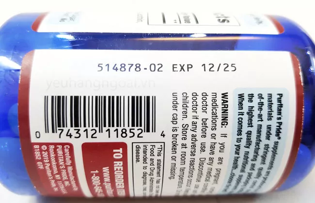 Hình Thật Mã Vạch Và Hạn Sử Dụng Viên Uống Hỗ Trợ Tim Mạch Puritan's Pride Coq10 120mg 120 Viên