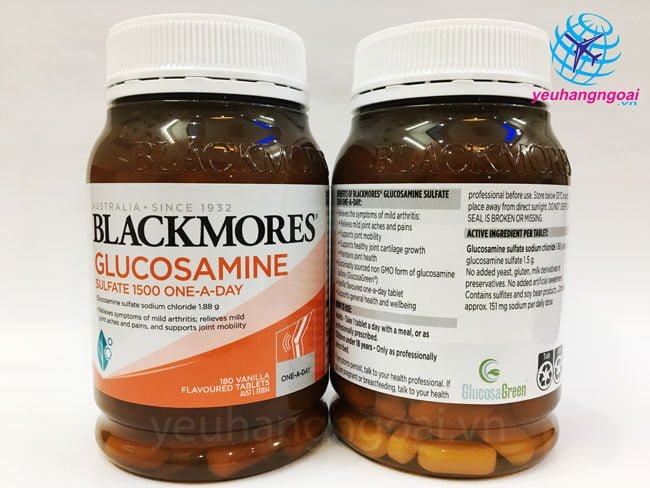 Blackmores Glucosamine Sulfate 1500 One A Day 180 vien Uc