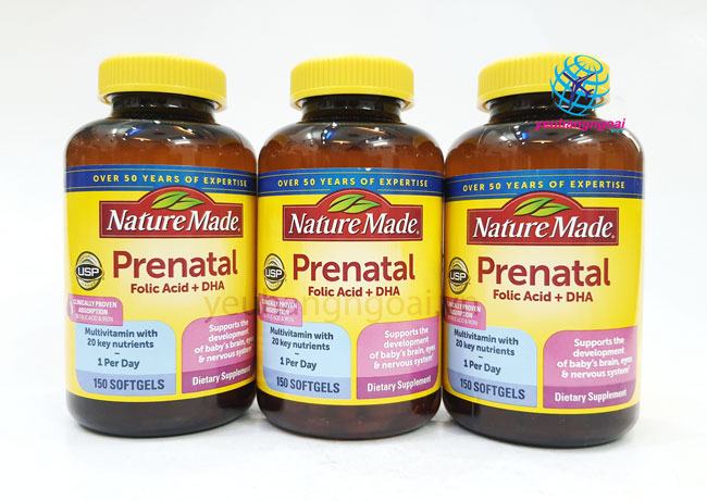 Hình Thật Prenatal Multi +Dha 150 Viên