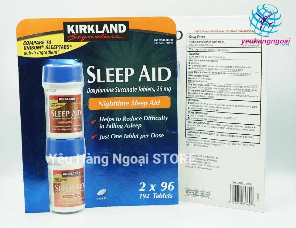 Sleep Aid Kirkland 192 Vien Cua My 