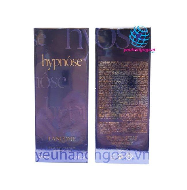 Nước hoa Lancome Hypnôse Eau De Parfum 50ml 3 Hình Thật Mặt Trước Sau Nước Hoa Lancome Hypnose 50ml