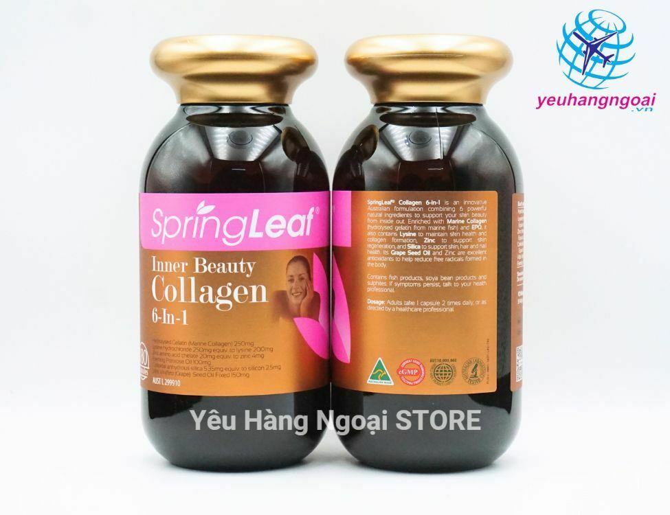 Viên Uống Collagen 6 In 1 Spring Leaf Inner Beauty Của Úc 180 Viên 5 Collagen Inner Beauty 6 In 1 Spring Leaf 180 Viên Của Úc (3)