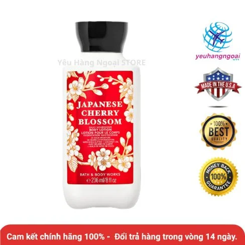 Dưỡng Thể Bath & Body Works Japanese Cherry Blossom Body Lotion 236ml 1 Japanese Cherry Blossom 236ml