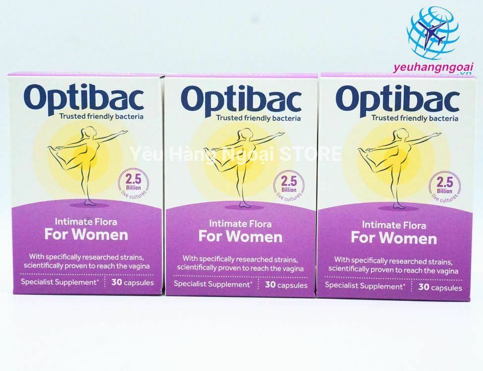 Men Vi Sinh Dành Cho Nữ Optibac Intimate Flora For Women 30 Viên Của Úc