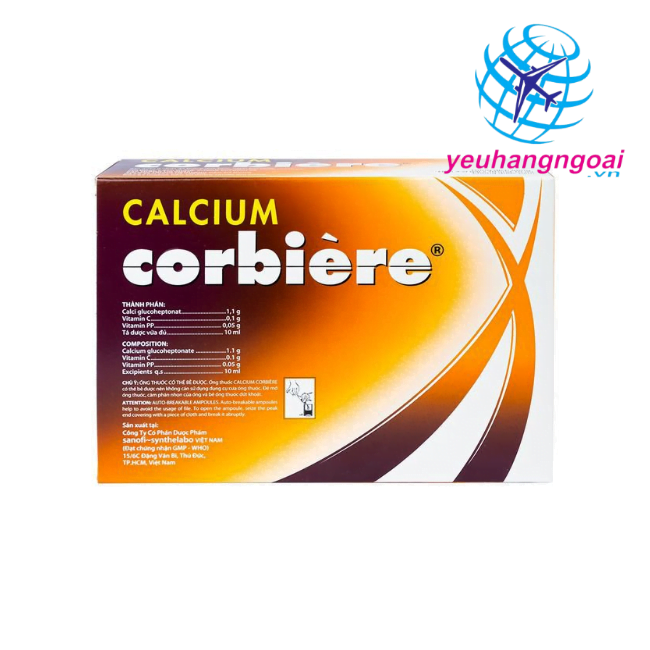 Thuốc Bổ Sung Canxi Calcium Corbiere