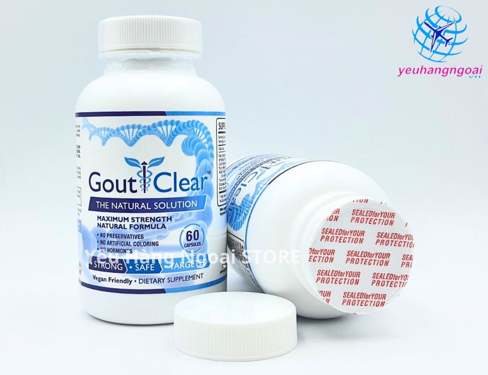 Viên Uống Hỗ Trợ Bệnh Gút - Gout Clear The Natural Solution 60 Viên Của Mỹ.