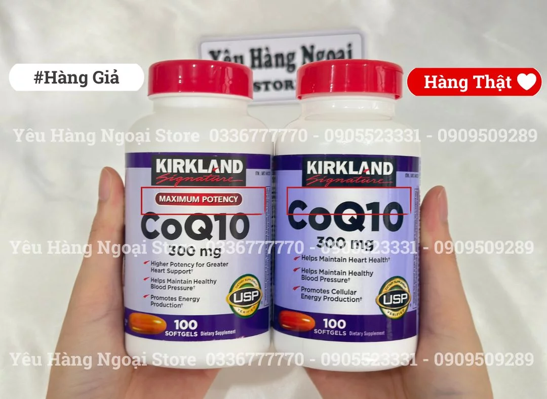 Cách nhận biết hàng thật và giả CoQ10 300mg của Kirkland Mỹ. 7 Hang That Hang Gia Coq10 1