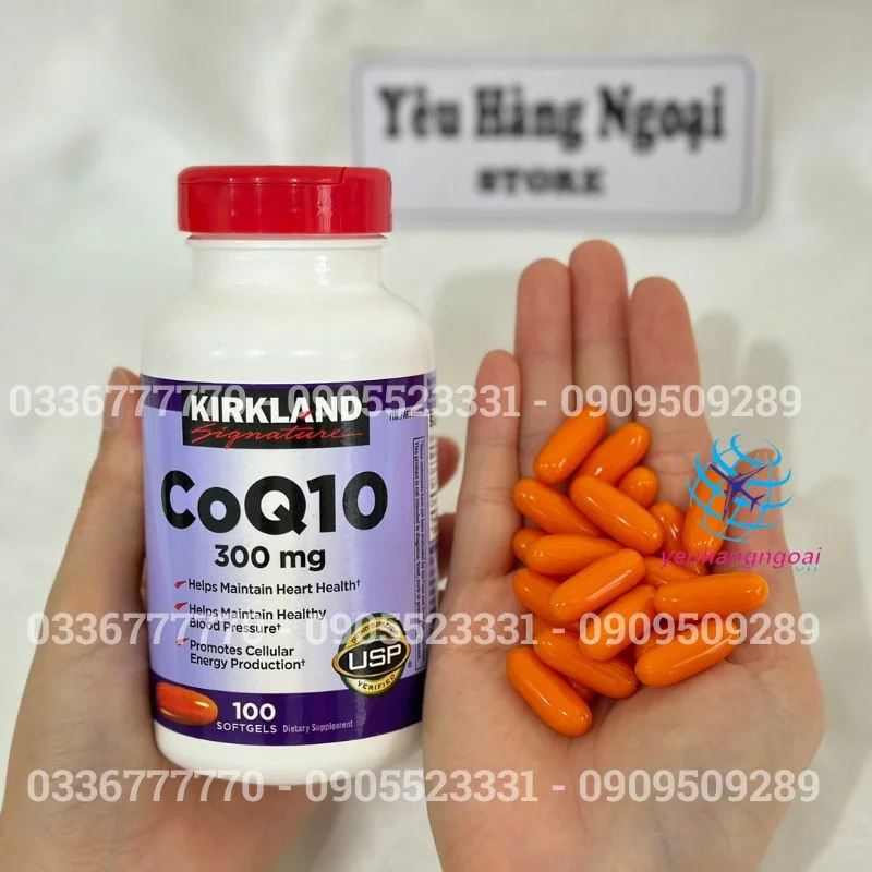 Viên Uống Hỗ Trợ Tim Mạch CoQ10 300mg 100 Viên Kirkland Của Mỹ. 7 Vien Uong Coq10 300 Vien