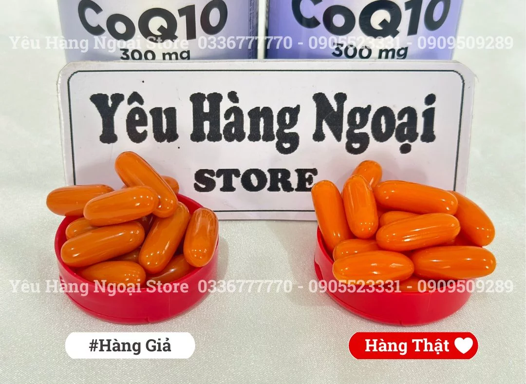 Cách nhận biết hàng thật và giả CoQ10 300mg của Kirkland Mỹ. 12 Vien Uong Hang That Hang Gia