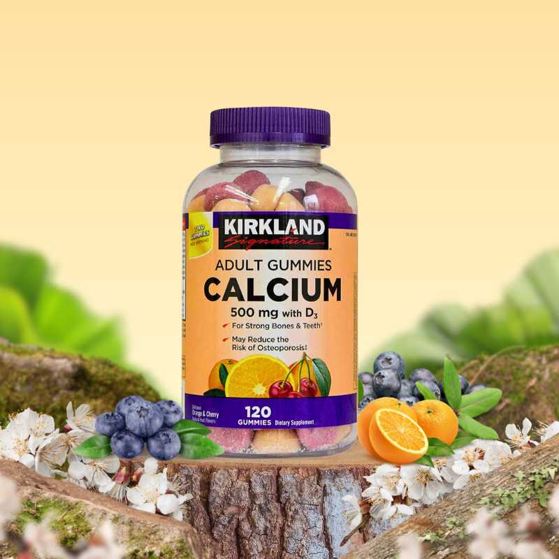 Keo Deo Kirkland Calcium D3 Adult Gummies 120 Vien 4