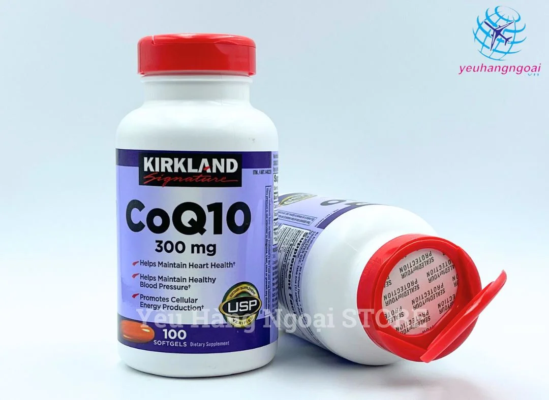 Viên Uống Hỗ Trợ Tim Mạch CoQ10 300mg 100 Viên Kirkland Của Mỹ. 3 Thuoc Bo Tim Coq10 300mg Kirkland Cua My 2 Lo