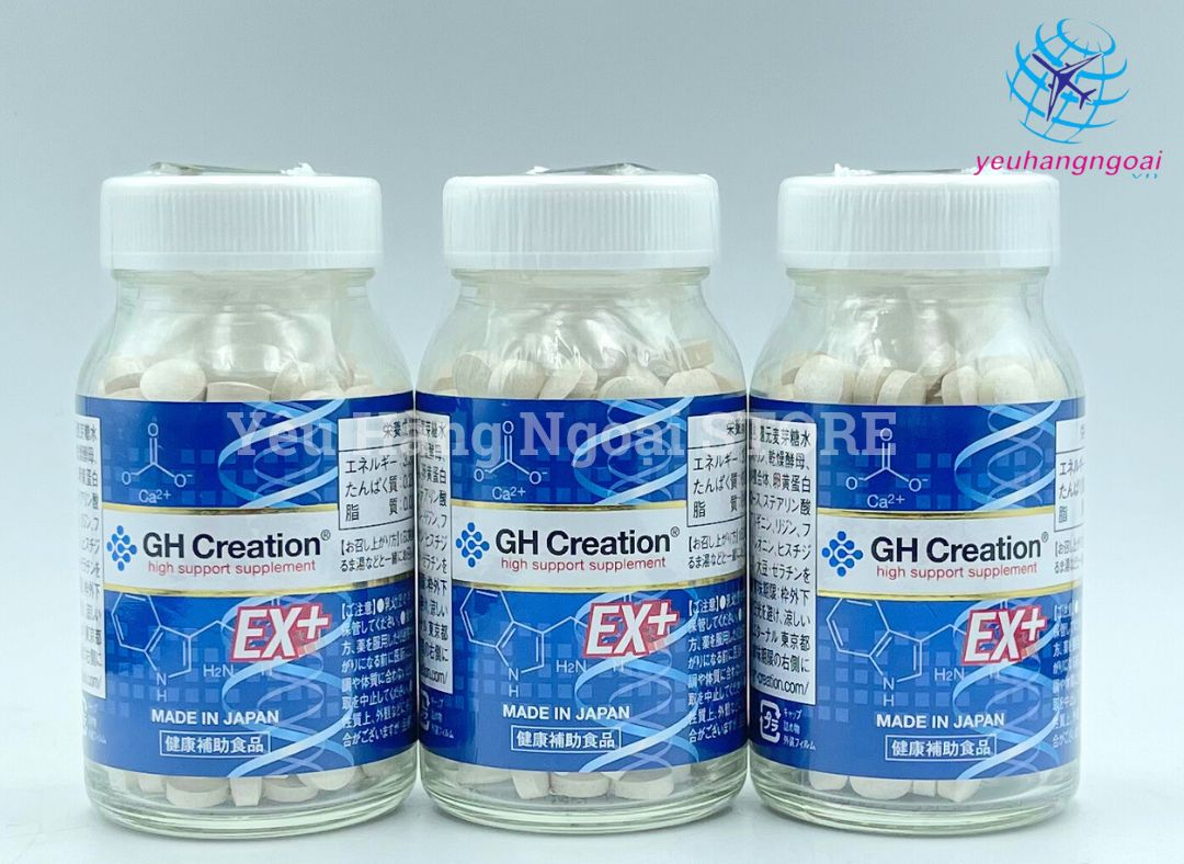 Viên Uống Hỗ Trợ Tăng Chiều Cao GH Creation EX+ 270 Viên Của Nhật. 2 Viên Uống Hỗ Trợ Tăng Chiều Cao Gh Creation Ex+ 270 Viên Của Nhật Bản.